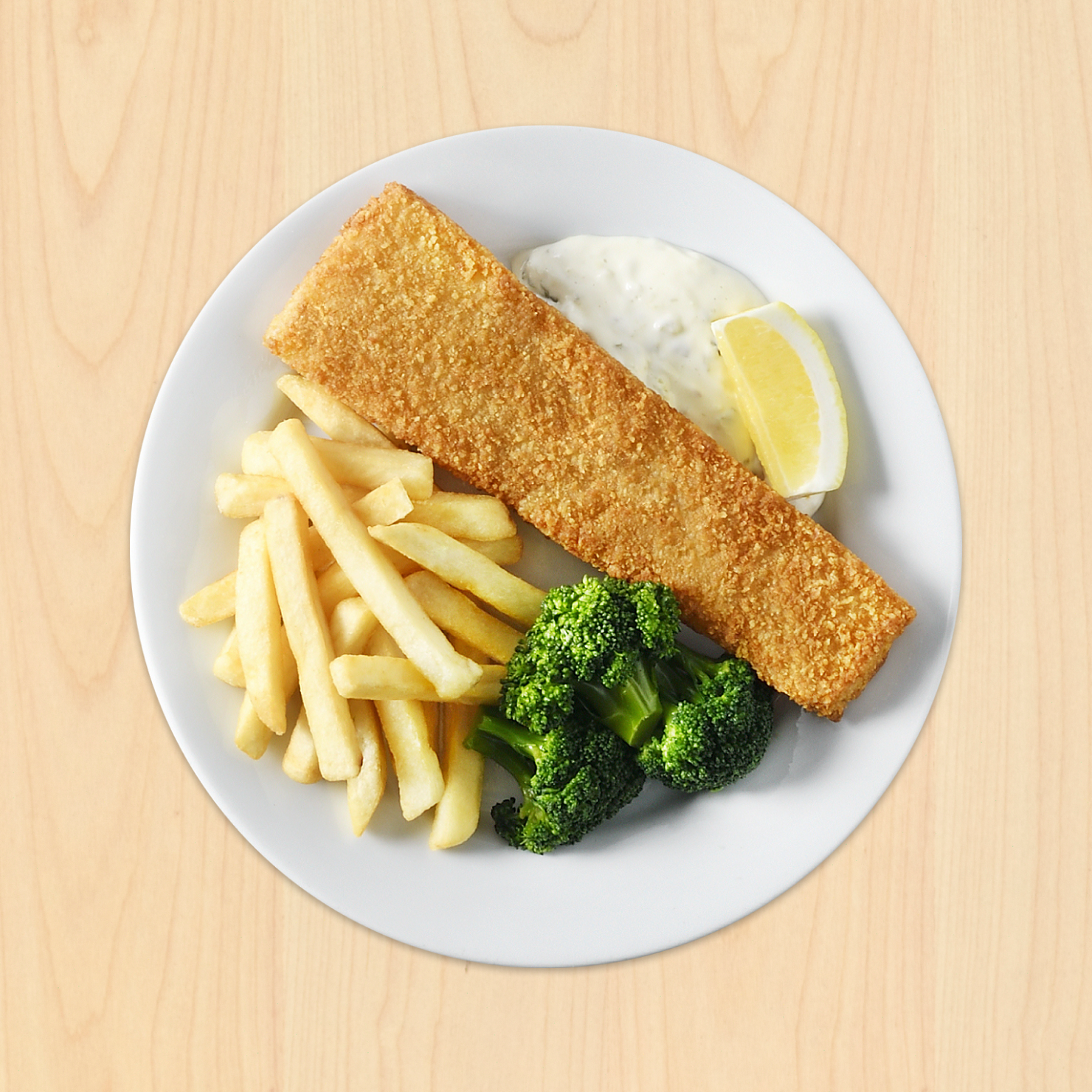 IKEA Family Thailand - Food Offers - Fish and chips served with broccoli