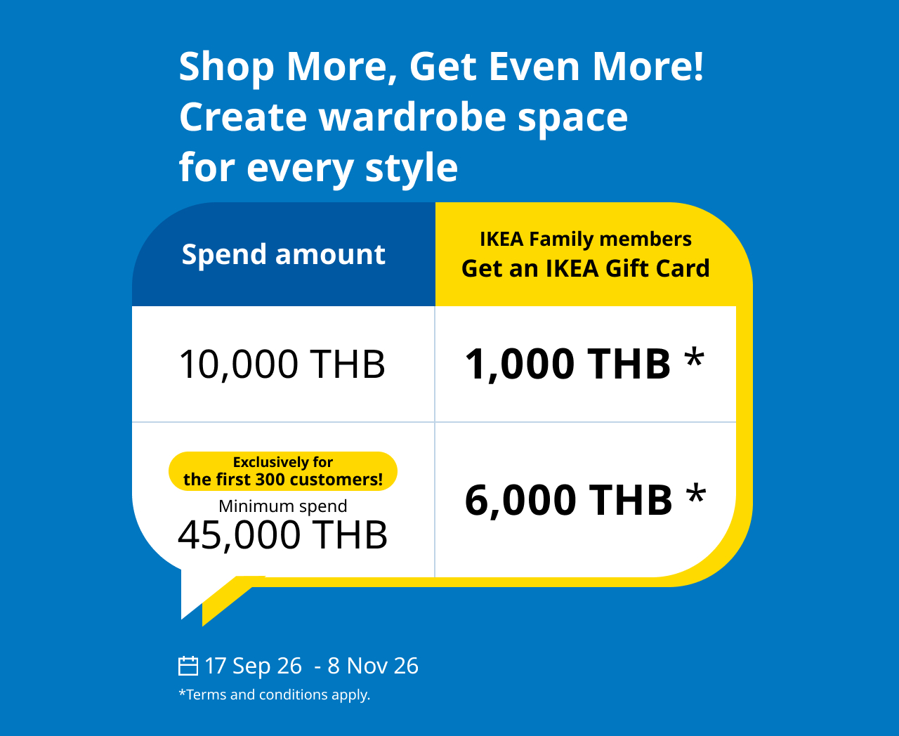 IKEA Family Thailand - Homepage Sales